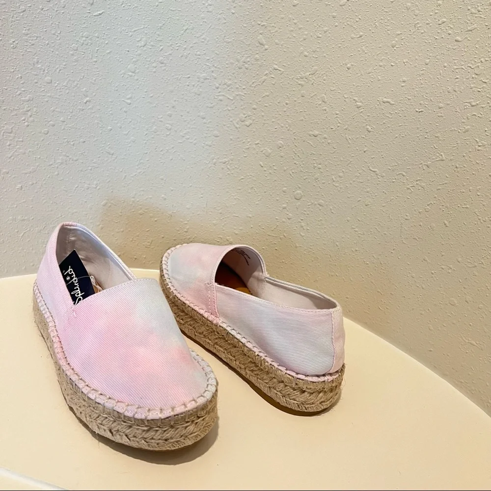 Anthropologie Splendid Laney Women’s Pastel Tie Dye Espadrille Size 8.5 NWT